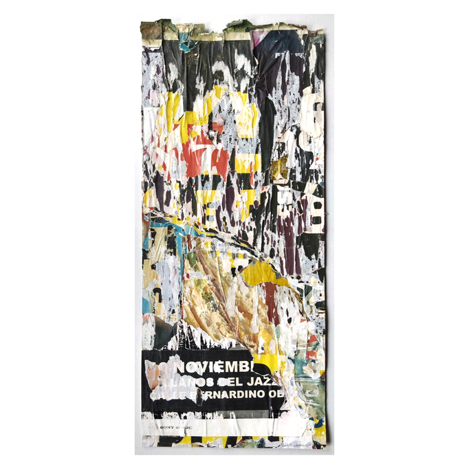Bernardino, décollage, 66,0 x 28,2 cm, 2026 (Madrid, ES)