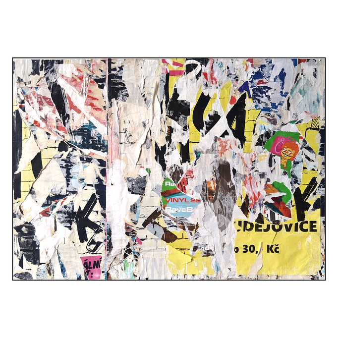 Vinyl, décollage, 41,9 x 59,5 cm, 2026 (České Budějovice, CZ)