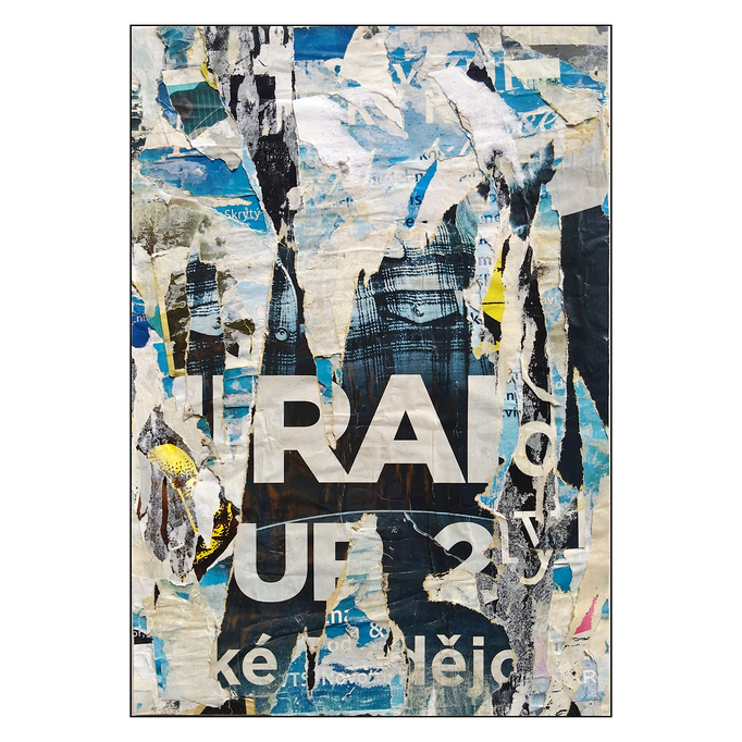 Novot, décollage, 41,7 x 28,8 cm, 2026 (České Budějovice, CZ)