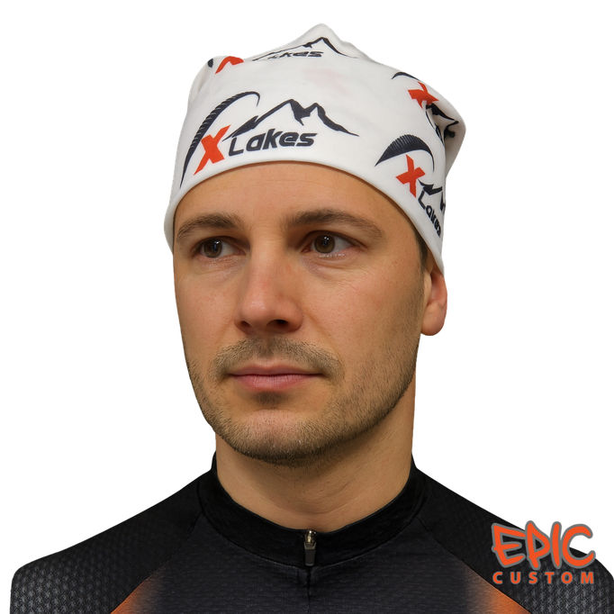 Custom Printed Snood Headwear - X-Lakes White