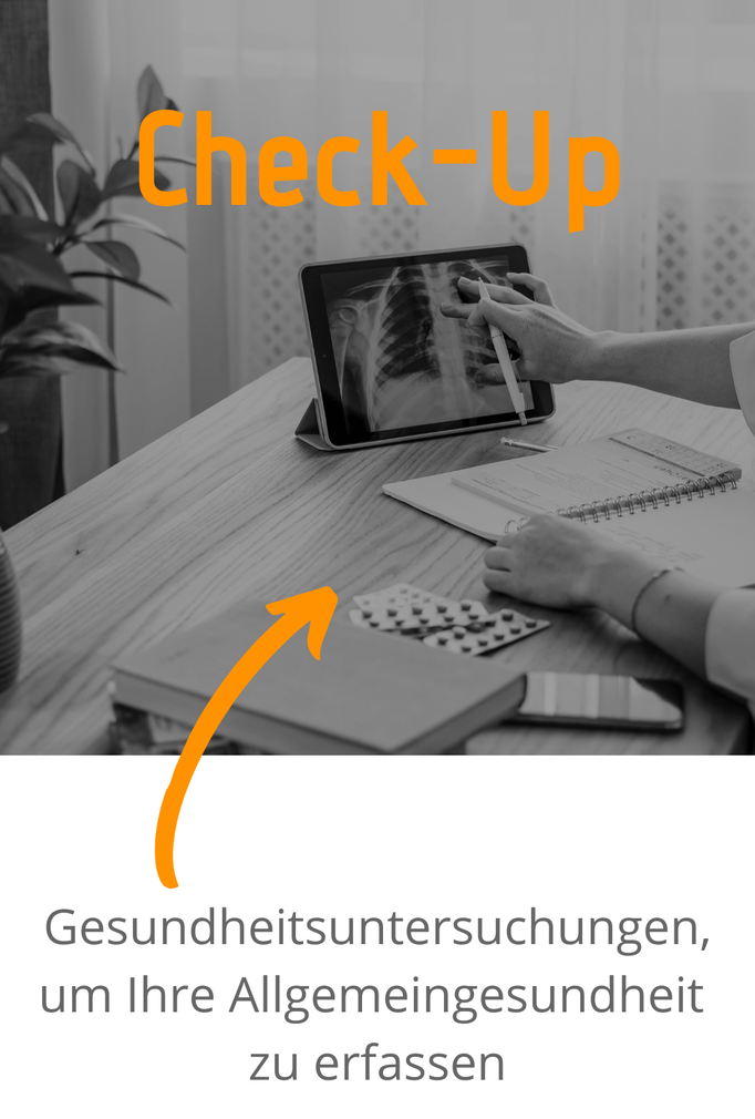 Check-Up; Gesundheitsuntersuchungen, um Ihre Allgemeingesundheit zu erfassen