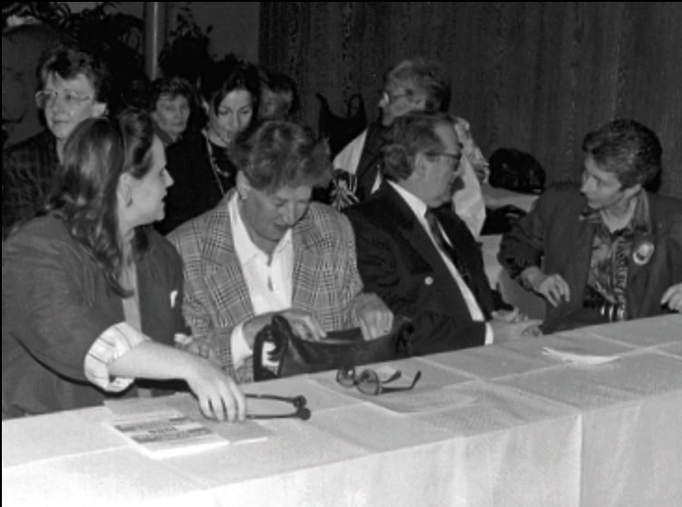1992 | Luzern, Hotel National: World Convention, Business and <Professional Women (BPW). Mit Heidi Lehmeier.