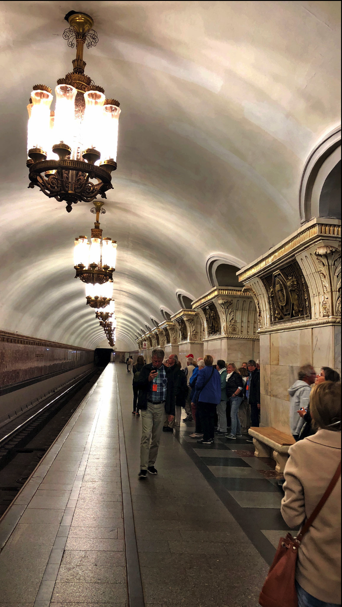 2018 | Moskau, Metro: Station «Komsomolskaja». 1952. Architekten: A. Schtschussew, W. Karorin & A. Sabolozkaja.