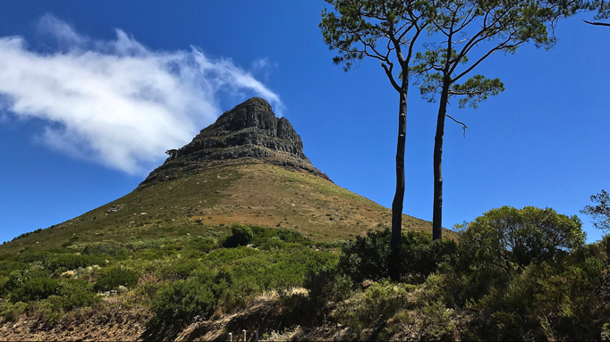 2017 | Kapstadt | «Signal Hill»: Sicht von der Berghöhe auf den «Lion's Head». Einmal aus einem ungewohnten Blickwinkel.