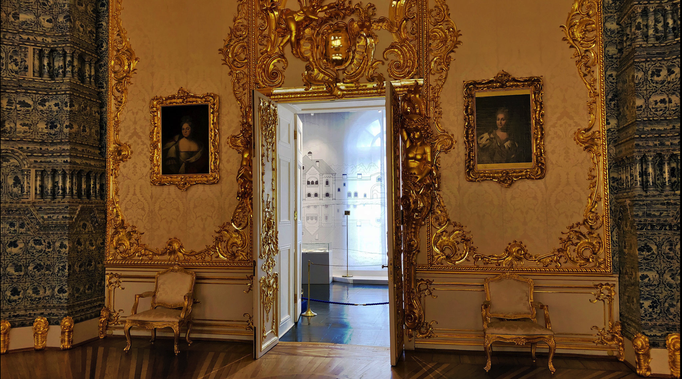 «Pushkin» '18 | Katharinenpalast: Früher war's ein Bediensteten-Raum. Für heutige Besucher umgestaltet.