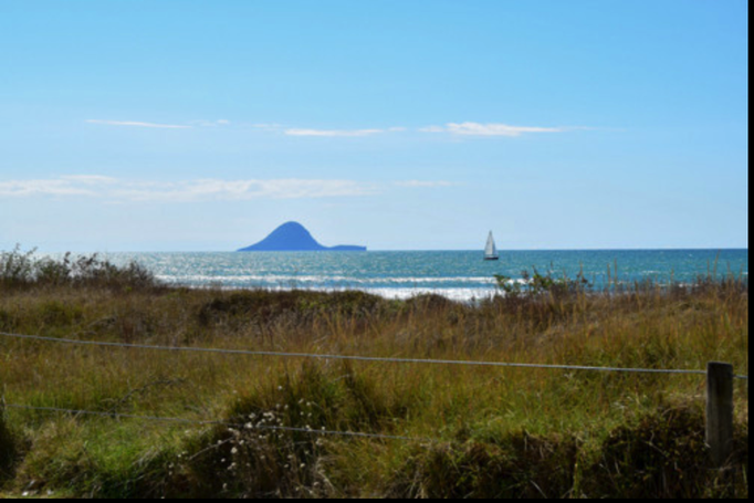 2015 | Neuseeland | «Ohope Beach», Whakatane, Bay of Plenty: Mein «Lieblings-Terrassenblick» auf «Whale Island».
