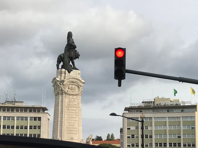 Lissabon '16 | Netter Schnappschuss an der «Parça Marques de Pombal».