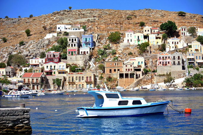 Rhodos '13 | Symi: Blick über die Bucht.