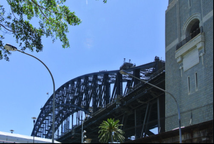 Australien '14 | Sydney, New South Wales: «Harbour Bridge». 1932 offiziell eröffnet. «Überbrückt» Port Jackson.