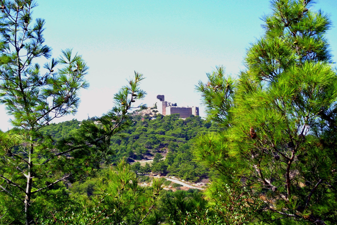 Rhodos '13 | «Kritinia Castle»: An einem Berghang in 270 m Höhe, ca. 5 km von Kamiros Skala entfernt.