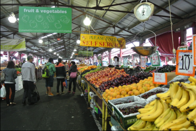 Australien '14 | Melbourne, Victoria: «Queen Victoria Market». Mit rund sieben Hektar einer der grössten Freiluftmärkte der südlichen Hemisphäre.