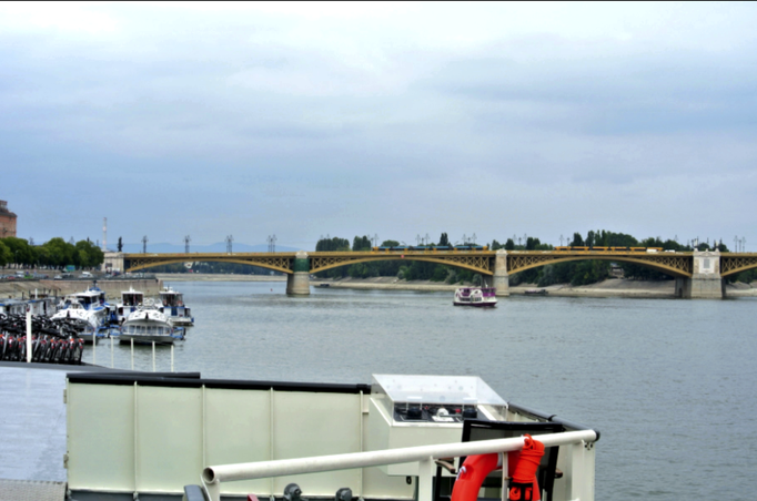 2013 | Fahrradtour Passau-Budapest-Passau, Budapest: «Margaretenbrücke».