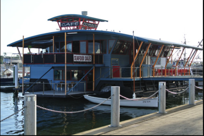 Australien '14 | Lake Entrance, Victoria: «Ferrymans Café». Das Restaurand mit dem allerbesten «Seafood» in der ganzen Region!