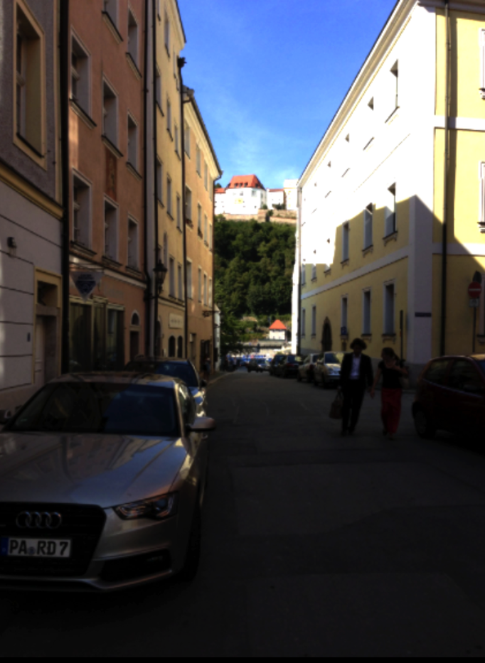2013 | Fahrradtour Passau-Budapest-Passau, Passau: Von der kürzlichen Überschwemmungs-Katastrophe sieht man praktisch nichts mehr.