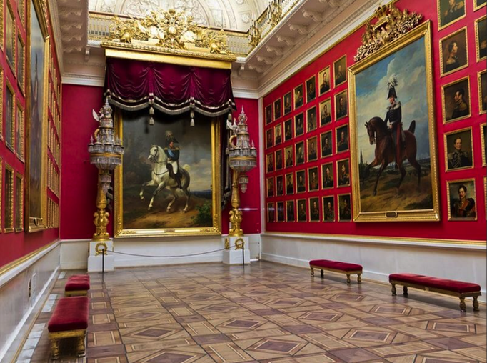 2018 | St. Petersburg | Eremitage | Ahnengalerie in einem der Empfangsräume.