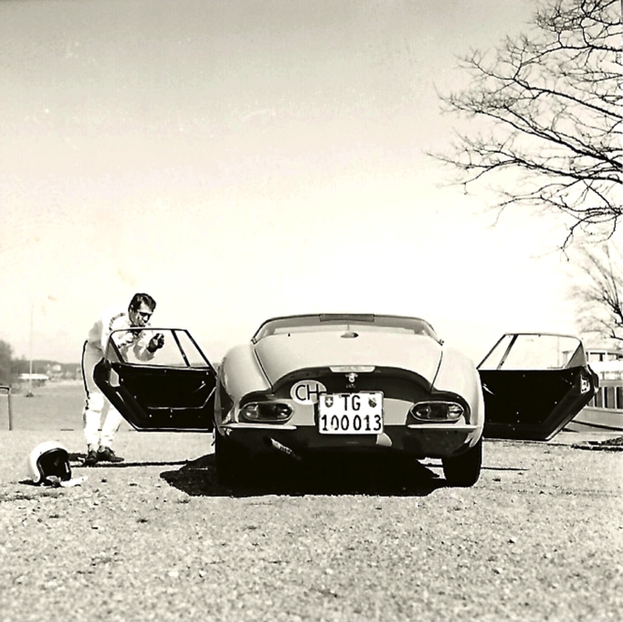1969 | Seeufer in Kreuzlingen: Prospektaufnahmen für «Marcos Sport Cars». Fotos Hans Humm.