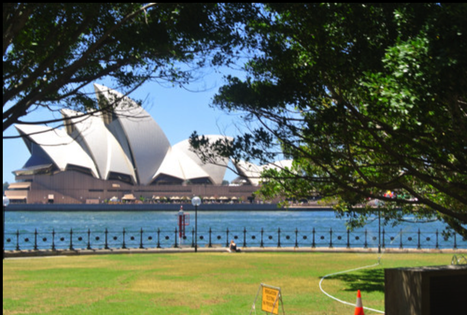 Australien '14 | Sydney, New South Wales: Sicht von den «Royal Botanic Gardens» auf die «Sydney Oper».