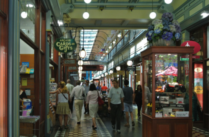 Australien '14 | Adelaide, South Australia: Grenfell Street. «Adelaide Arcade».