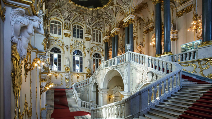 2018 | St. Petersburg | Eremitage | «Jordanstreppe» im Winterpalais | Auch «Gesandtentreppe» genannt.