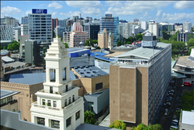 2014 | NZ Nordinsel | Auckland, «Crown Plaza Hotel»: «Zimmerblick».