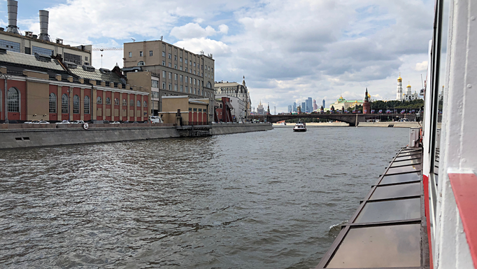 2018 | Moskau, Flussrundfahrt | Moskwa-Stimmungsbild.