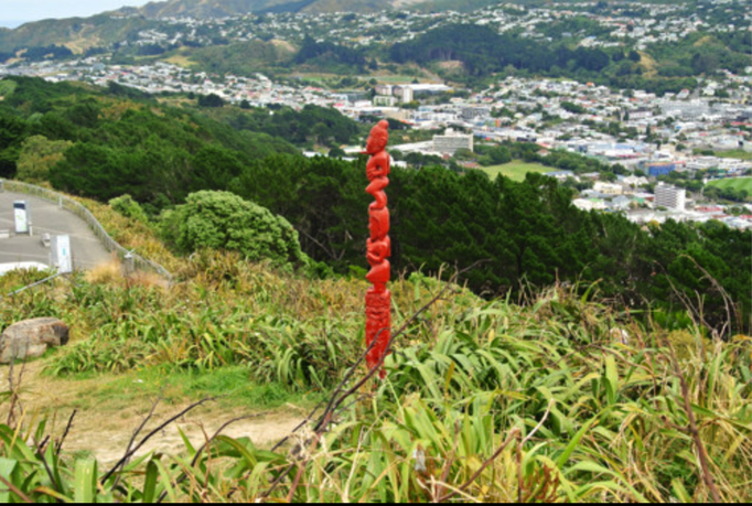 2014 | NZ Nordinsel | «Wellington», Wellington Region: Fahrt vom «Mt Victoria» hinunter in die Stadt.