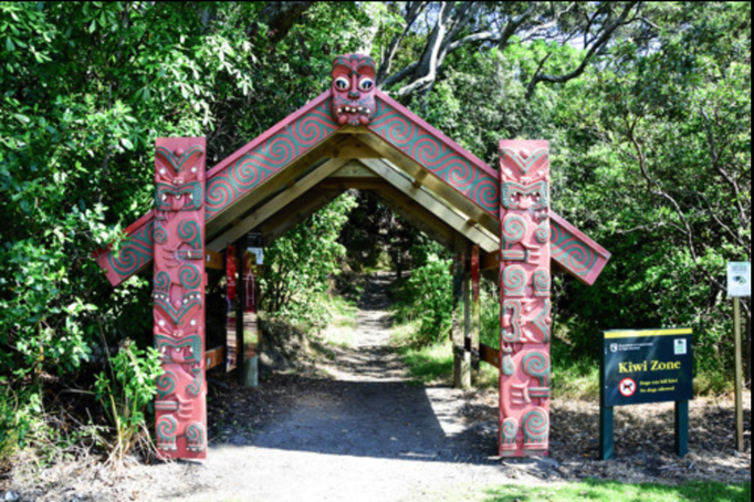 2015 | Neuseeland | «Ohope», Whakatane, Bay of Plenty: Eingang zu einem Wanderpfand in den «Ohope Hills».