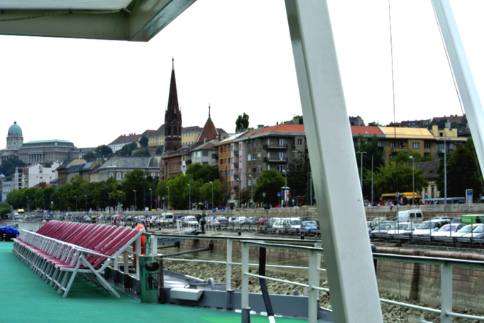 2013 | Fahrradtour Passau-Budapest-Passau, Budapest: Sicht auf den Burghügel. Burgpalast, links.