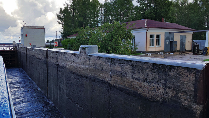 2018 | Mandrogi | Obere Svir Schleuse | 14 m Niveau-Unterschied.