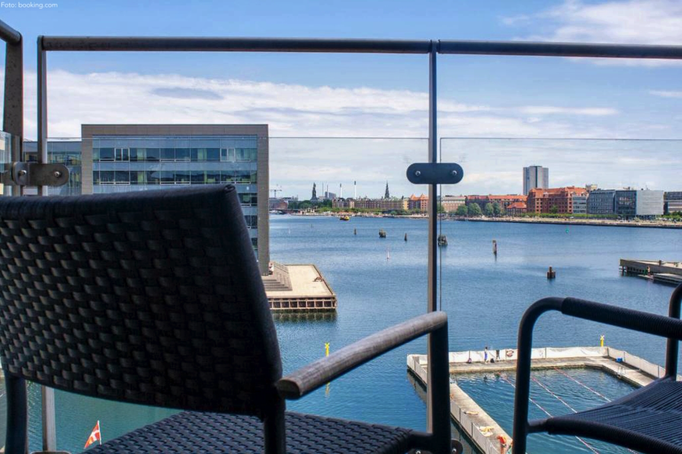 Kopenhagen '21 | Hotel «Copenhagen Island». «Balkonsicht» am Morgen.