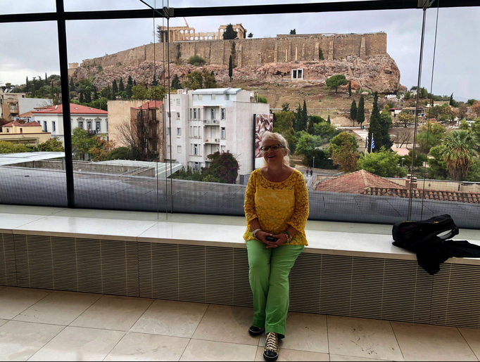 Athen '17 | Neues Akropolis-Museum: «Museums-Blick» auf die Akropolis.