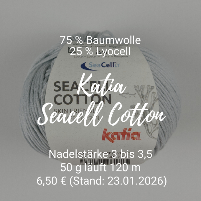 Infos und Foto zum Garn Seacell Cotton von katia in der Farbe Hellgrau