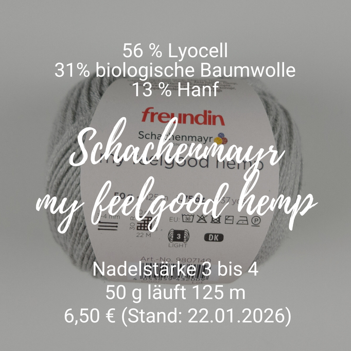 Infos und Foto zum Garn my feelgood hemp von Schachenmayr in der Farbe Silber