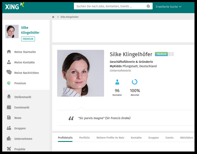 Xing-Profil von Silke Klingelhöfer