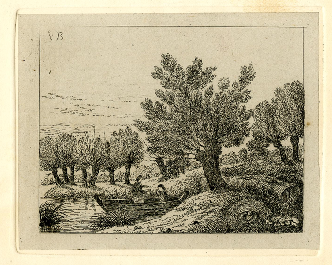 N°10 Les saules et la barque. (British Museum)