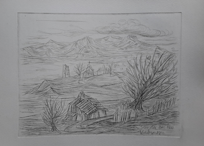 En Chartreuse, eau forte, 