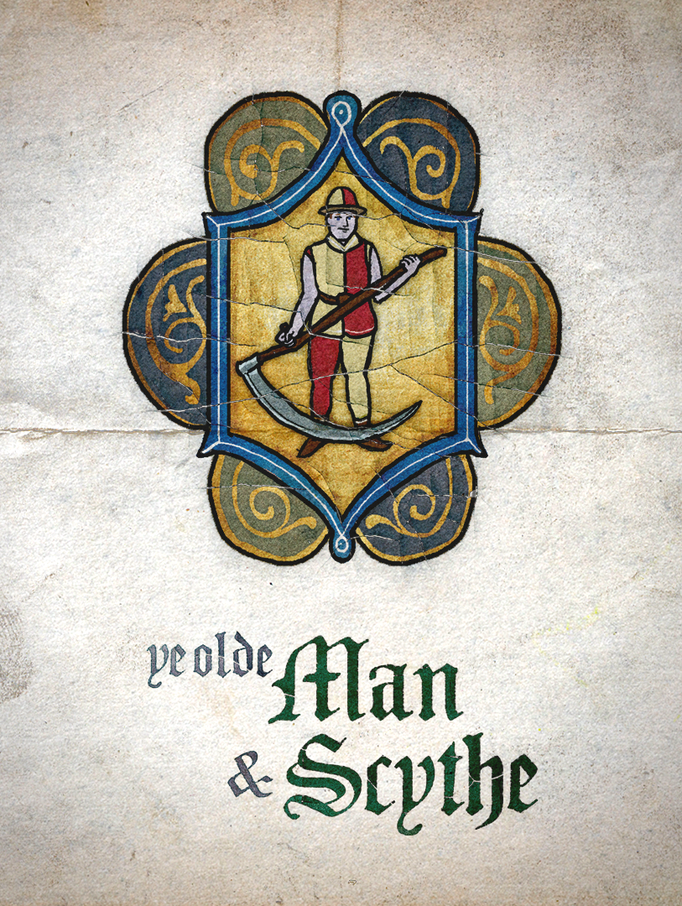 "ye olde Man and Scythe" - English Porter, named after one of the longest-standing taverns in England.