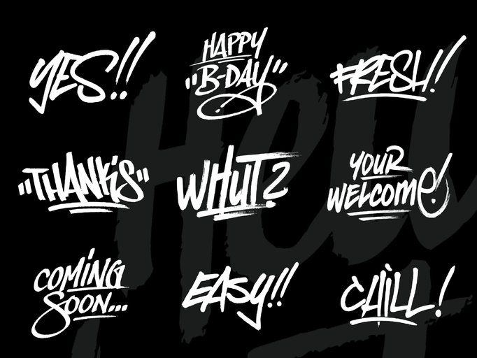 Animated "Tagstyle" GIFs for all social media platforms