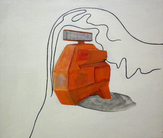 airprocess  the structure with viewing platfrom , acrylic 2014