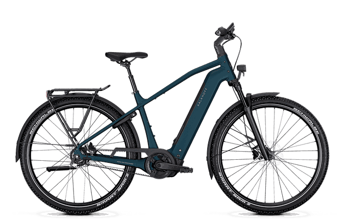 Entice 3 – Für perfekte Momente auf jedem Terrain: Das Allroad-Modell kombiniert Vielseitigkeit und Kraft: mit 100 mm Federgabel, pannensicherer Bereifung, hydraulischen Scheibenbremsen und leistungsstarken Akkus. ©Kalkhoff