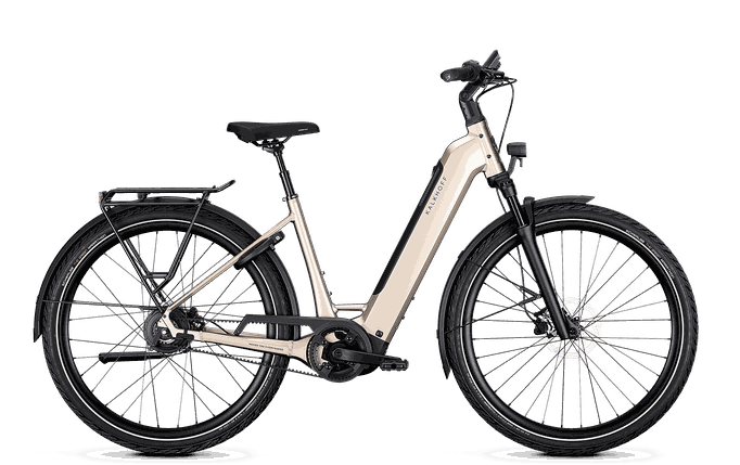 Image 3 – Das City E-Bike: Ideal für den urbanen Alltag: mit integriertem Akku, hydraulischen Scheibenbremsen, pannensicherer Bereifung, ergonomischen Kontaktpunkten und verstellbarem Vorbau für maximalen Komfort. ©Kalkhoff
