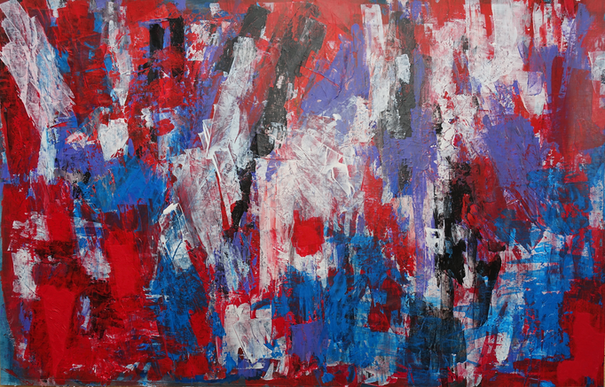 Johanna Schott // o. T. 13 // Acryl auf Papier // 47,5 x 73 cm // 2019