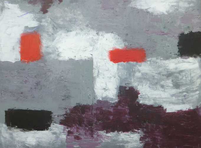 Johanna Schott // Hafen und Meer // Acryl auf Leinwand // 60 x 80 cm // 2016