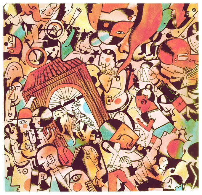 sol verde en Malasaña