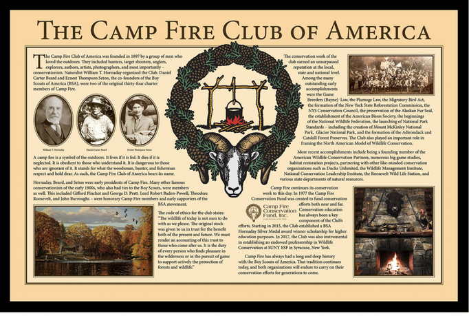 Camp Fire Club of America NSM Plaque