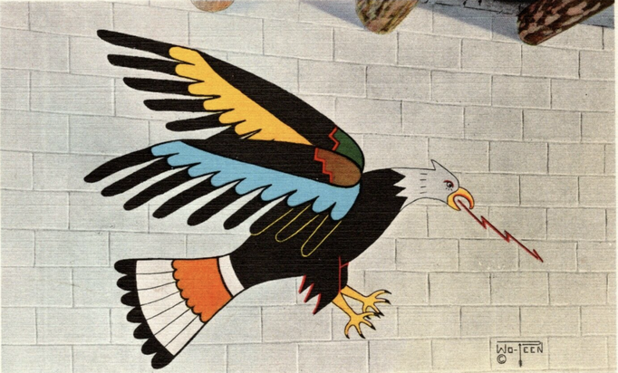 Wandbild im Pueblo of the seven Fires