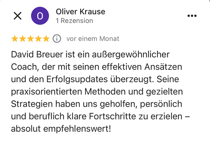 Kundenstimmen Leadership & Unternehmen | Erfolgsupdates.de