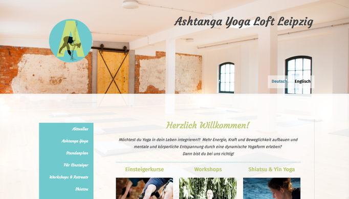 Relaunch Responsive Website mit dem Jimdo-Design Hamburg für ein Yoga-Studio in Leipzig