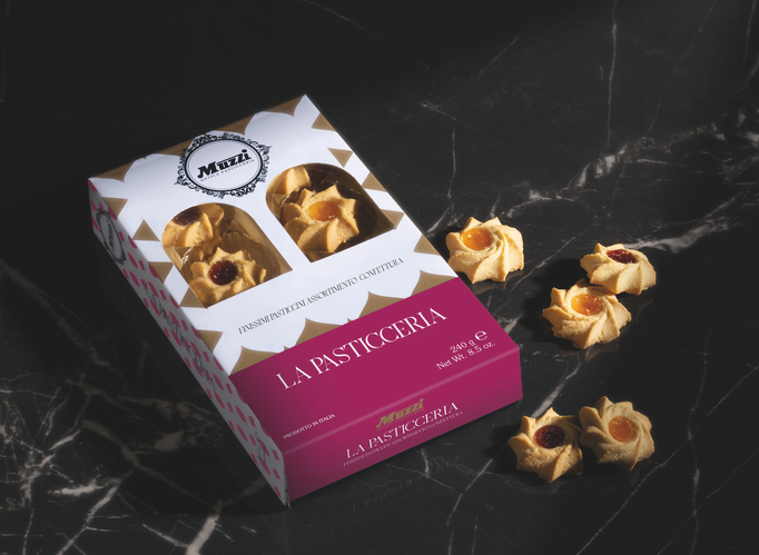 Biscuits with fruit Jam Garniture “Le Bifore” Collection (240g)