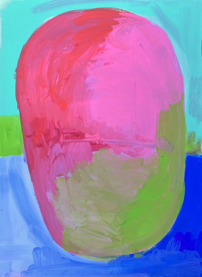 Sonne und Mond 3 (Gouache on Paper, 65x50cm) 